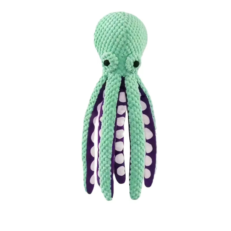 Pet Plush Toy Cat Dog Voice Octopus Shell Puzzle Toy Bite Resistant Interactive Pet Dog Teeth Cleaning Chew Toy Pet Supplies