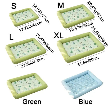 Square Cooling cat Bed Breathable 