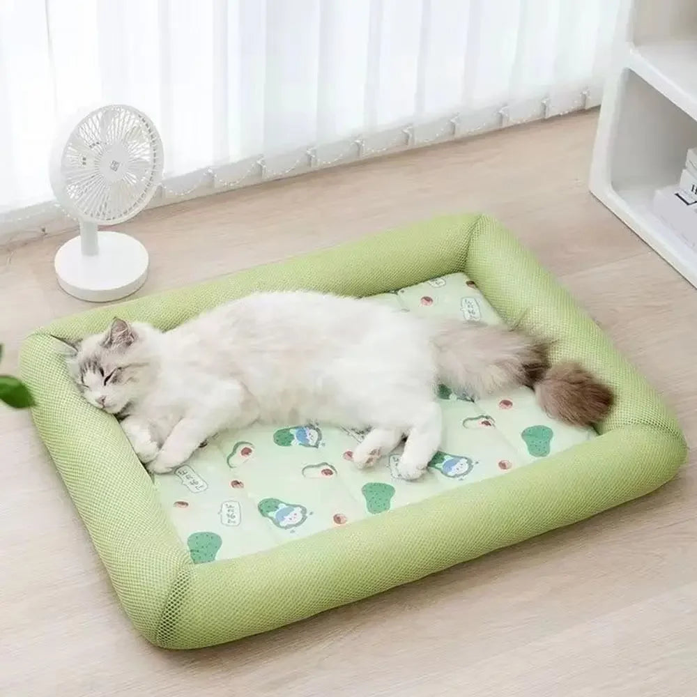 Square Cooling cat Bed Breathable 