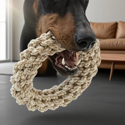 Bite-Resistant &Durable Chew-Proof Rope Knot Dog Toy - Heavy-Duty Interactive Chew Toy for Medium &Large Dogs (Golden Retriever)